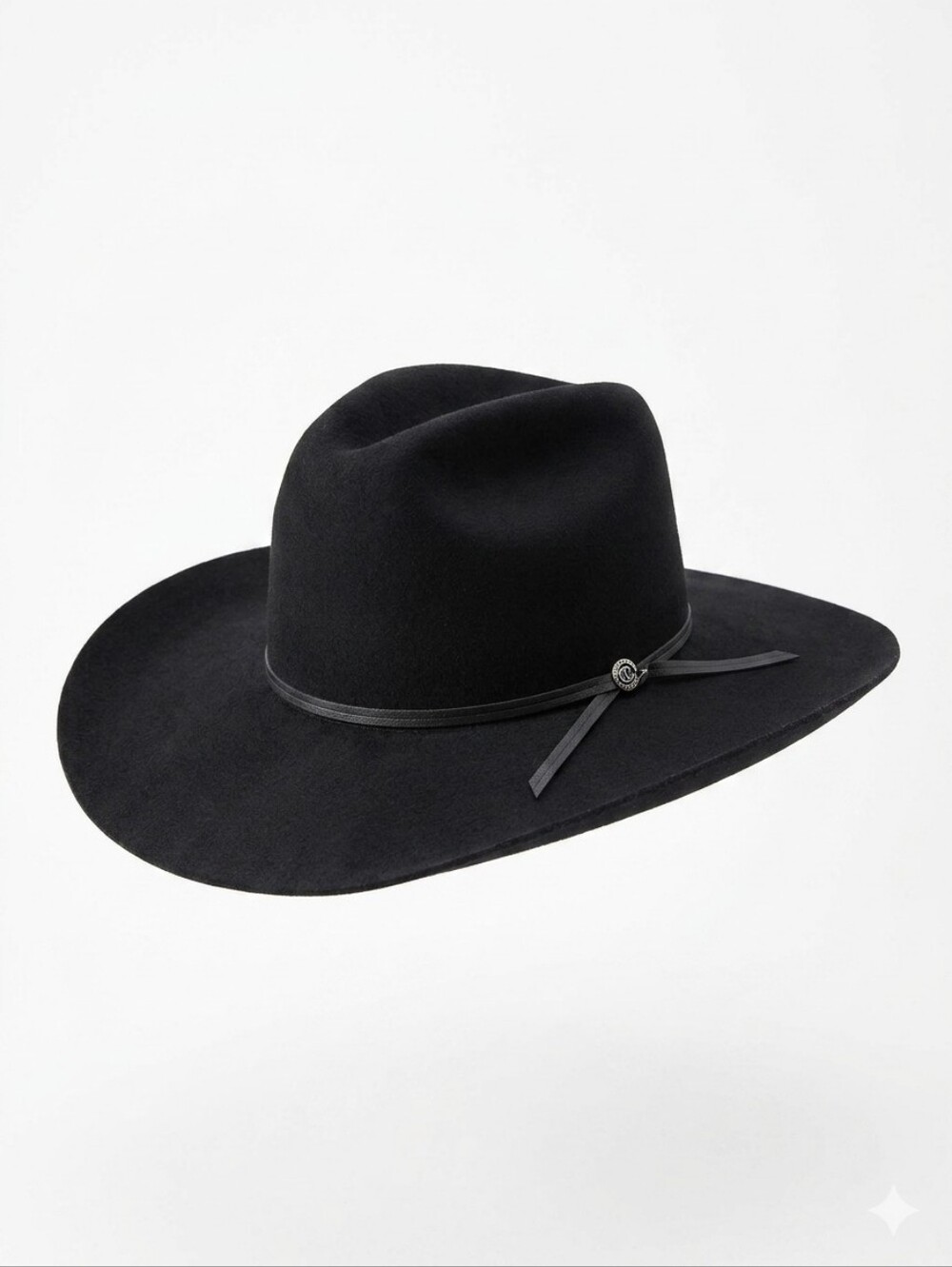 Charlie 1 Horse 400 Black Wool Felt Cowboy Hat | 7 3/8 | Made in USA